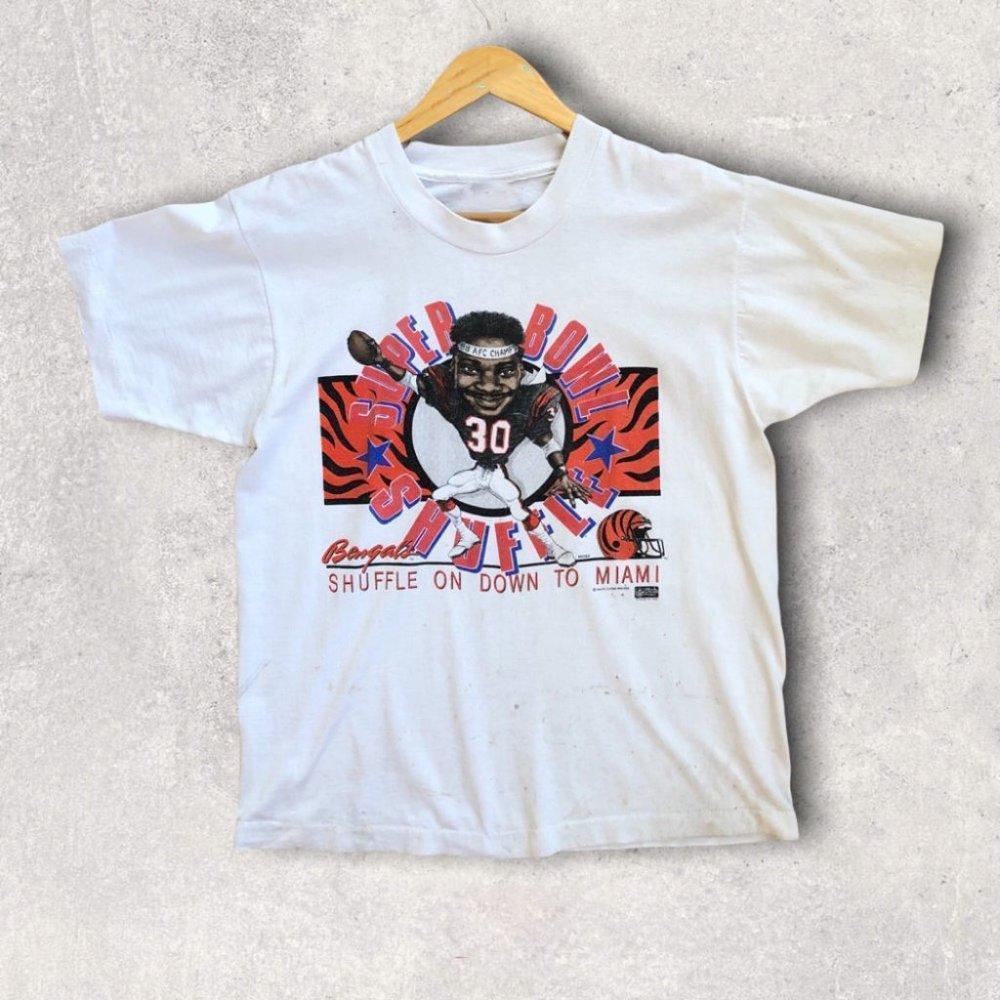1989 Ickey Woods Cincinnati Bengals Super Bowl Shuffle T  Shirt